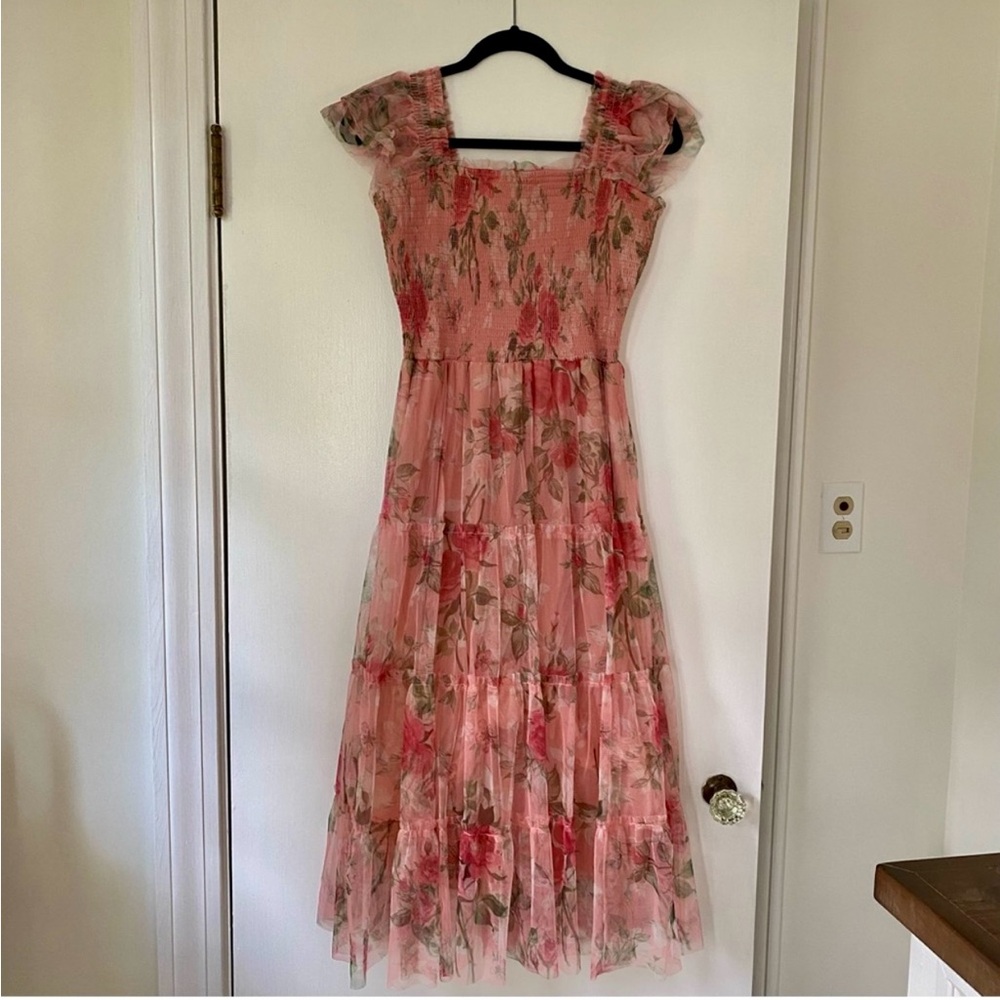 Baltic Born Pink Floral Maxi Dress